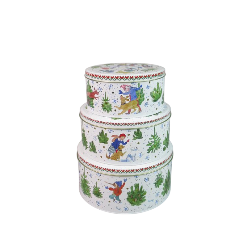 Round Tin box set